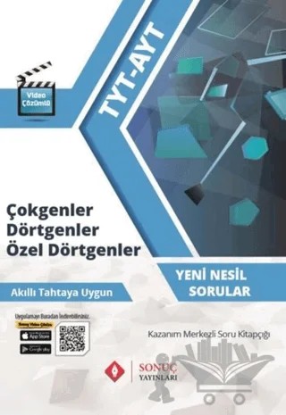 2019 - 2020 TYT AYT Çokgenler Dörtgenler Özel Dörtgenler – Kolektif – Sonuç Yayınları kitap kapağı