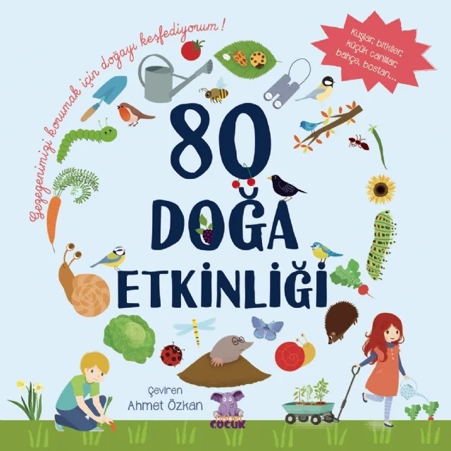 80 Doğa Etkinliği – Guilhem Lesaffre Benedicte Boudassou Philippe Asseray – Nobel Çocuk kitap kapağı