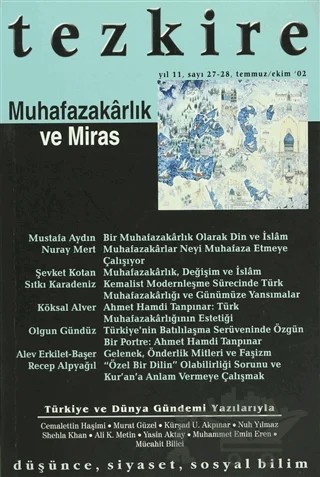 Tezkire Dergisi Sayı: 27 - 28 – Tezkire Dergisi kitap kapağı