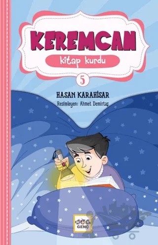 Keremcan 5 - Kitap Kurdu – Hasan Karahisar – Nar Genç kitap kapağı