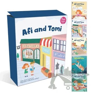 Afi and Tomi (5 Kitap Takım) – Büşra Tarçalır Erol – Martı Çocuk Yayınları kitap kapağı