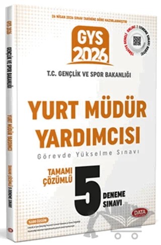 2026 GYS T.C. Gençlik ve Spor Bakanlığı Yurt Müdür Yardımcısı Çözümlü 5 Deneme Sınavı – Kolektif – Data Yayınları kitap kapağı