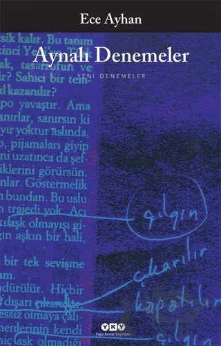 Aynalı Denemeler – Ece Ayhan – Yapı Kredi Yayınları kitap kapağı