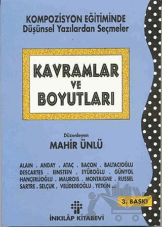 Kavramlar ve Boyutları – Mahir Ünlü – İnkılap Kitabevi kitap kapağı