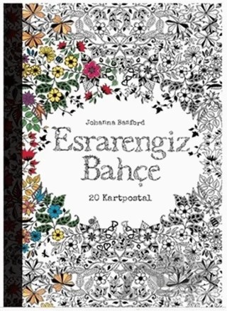 Esrarengiz Bahçe Kartpostal Kitabı – Johanna Basford – EDAM kitap kapağı