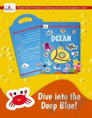 Ocean Sticker Book! – Kolektif – MuseKids kitap kapağı