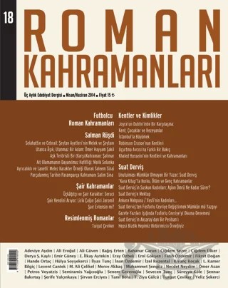 Roman Kahramanları Sayı: 18 Nisan - Haziran 2014 – Roman Kahramanları Dergisi kitap kapağı