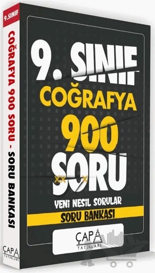 9. Sınıf Coğrafya 900 Soru Yeni Nesil Sorular - Soru Bankası – Kolektif – Çapa Yayınları kitap kapağı