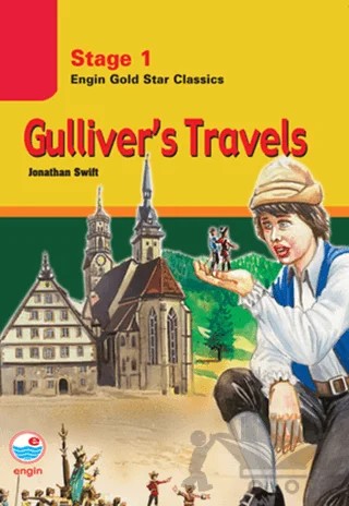 Gulliver's Travels-Stage 1 – Jonathan Swift – Engin Yayınevi kitap kapağı