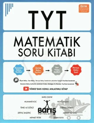 TYT Matematik Soru Bankası – Barış Çelenk – Yazarın Kendi Yayını - Barış Çelenk kitap kapağı