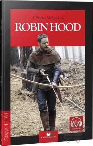 Robin Hood - Stage 1 - İngilizce Hikaye – J. Walker McSpadden – MK Publications kitap kapağı