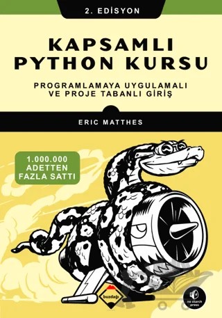Kapsamlı Python Kursu – Eric Matthes – Buzdağı Yayınevi kitap kapağı