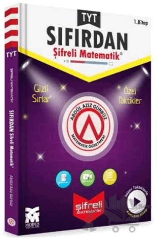 TYT Sıfırdan Şifreli Matematik 1. Kitap – Abdül Aziz Gürbüz – Modus Yayınları kitap kapağı