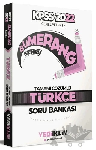 2022 KPSS Türkçe Bumerang Soru Bankası Çözümlü – Kolektif – Yediiklim Yayınları kitap kapağı