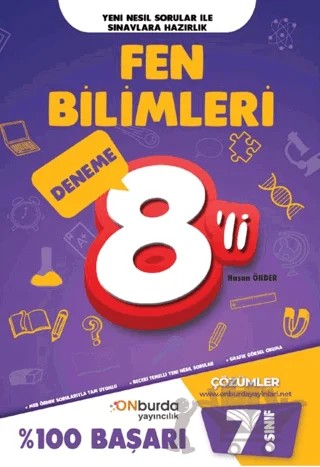 7. Sınıf Fen Bilimleri Yeni Nesil Branş Denemeleri – Kolektif – ONburda Yayınları kitap kapağı