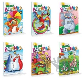 Neşeli Boyama Serisi (6 Kitap Takım) – Kolektif – Mavi Göl Yayınları kitap kapağı