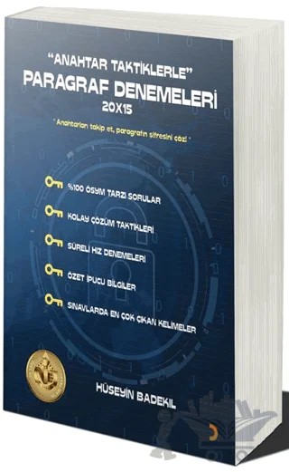 Anahtar Taktiklerle Paragraf Denemeleri 20×15 – Hüseyin Badekıl – Cinius Yayınları kitap kapağı