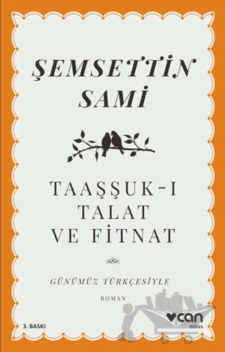 Taaşşuk-ı Talat ve Fitnat – Şemsettin Sami – Can Yayınları kitap kapağı