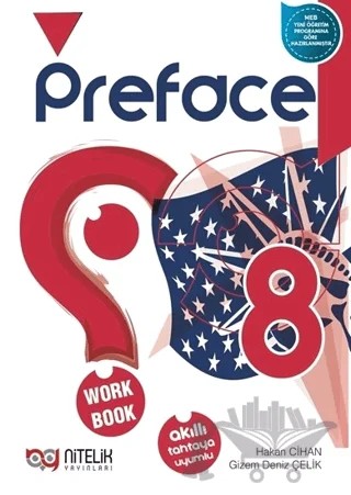 8. Sınıf İngilizce Preface Workbook – Hakan Cihan, Gizem Deniz Çelik – Nitelik Yayınları - Bayilik kitap kapağı