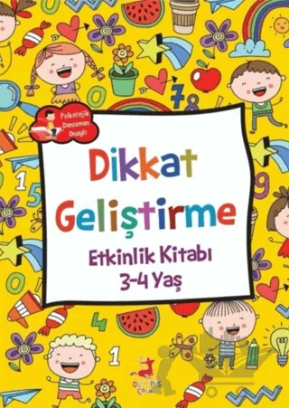 Dikkat Geliştirme - Etkinlik Kitabı (3-4 Yaş) – Rose Mary Samanoğlu – Olimpos Çocuk kitap kapağı