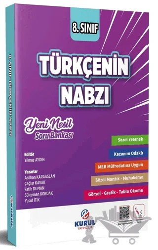 8. Sınıf Türkçenin Nabzı Yeni Nesil Soru Bankası – Kolektif – Kurul Yayıncılık kitap kapağı