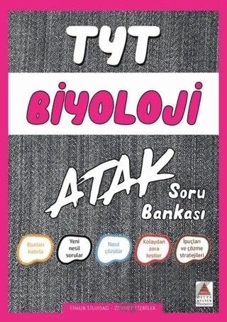 TYT Biyoloji Atak Soru Bankası – Umur Uludağ, Zeynep Uzbilek – Delta Kültür Yayınevi kitap kapağı