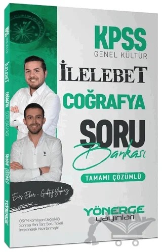 Yönerge KPSS Coğrafya İlelebet Soru Bankası Çözümlü – Göktuğ Yılmaz, Enes Eker – Yönerge Yayınları kitap kapağı