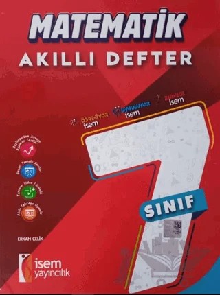 7. Sınıf Matematik Akıllı Defter – Erkan Çelik – İSEM Yayıncılık kitap kapağı