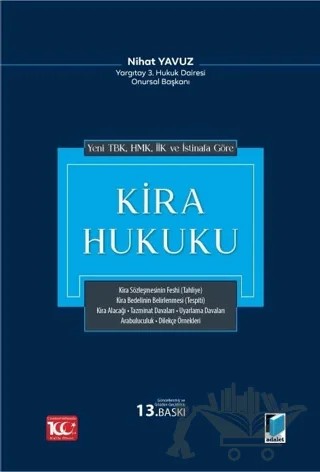 Kira Hukuku – Nihat Yavuz – Adalet Yayınevi kitap kapağı