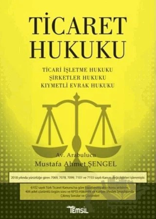 Ticaret Hukuku – Mustafa Ahmet Şengel – Temsil Kitap kitap kapağı