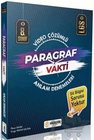 LGS 8. Sınıf Paragraf Vakti Anlam Denemeleri – Kolektif – Madalyon Yayınları kitap kapağı