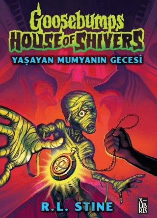 Goosebumps 8 Yaşayan Mumyanın Gecesi – R. L. Stine – XLIBRIS kitap kapağı