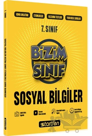 7. Sınıf Bizim Sınıf Sosyal Bilgiler Etkinlikli Soru Bankası – Kolektif – Startfen Yayınları kitap kapağı