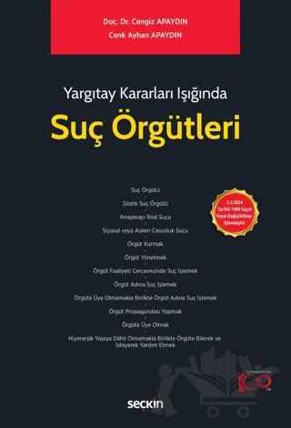 Suç Örgütleri – Cengiz Apaydın, Cenk Ayhan Apaydın – Seçkin Yayıncılık kitap kapağı