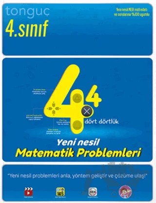 4. Sınıf Dört Dörtlük Matematik – Kolektif – Tonguç Akademi kitap kapağı