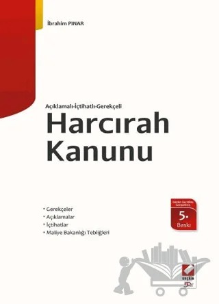 Harcırah Kanunu – İbrahim Pınar – Seçkin Yayıncılık kitap kapağı
