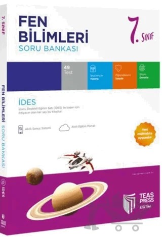 7. Sınıf İdes Fen Bilimleri Soru Bankası – Kolektif – Teas Press kitap kapağı