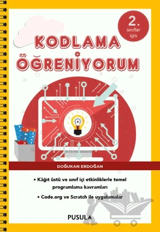 Kodlama Öğreniyorum - 2. Sınıflar için – Doğukan Erdoğan – Pusula Yayıncılık kitap kapağı