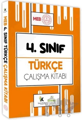 2025 MEB ÖDM İlkokul 4.Sınıf Türkçe Çalışma Kitabı Alıştırmalı - Etkinlikli Soru Bankası – Kolektif – Karakutu Yayın kitap kapağı