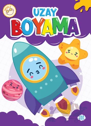 Neşeli Uzay Boyama – Kolektif – Dokuz Çocuk kitap kapağı