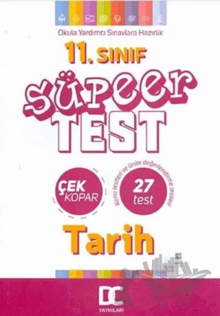 11. Sınıf Tarih Süper Test Çek Kopar – Kolektif – ​Doğru Cevap Yayınları kitap kapağı