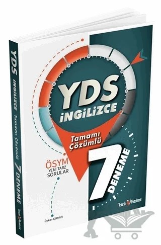 2021 YDS İngilizce Tamamı Çözümlü 7 Deneme – Özkan Kırmızı – Tercih Akademi Yayınları kitap kapağı
