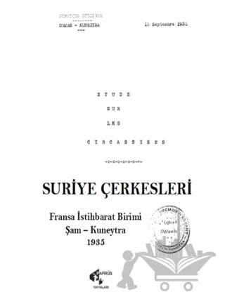 Suriye Çerkesleri – Kolektif – Papirüs Yayınevi kitap kapağı