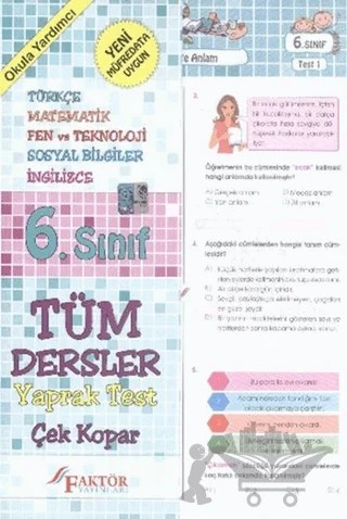6. Sınıf Tüm Dersler Yaprak Test – Kolektif – Faktör Yayınları kitap kapağı