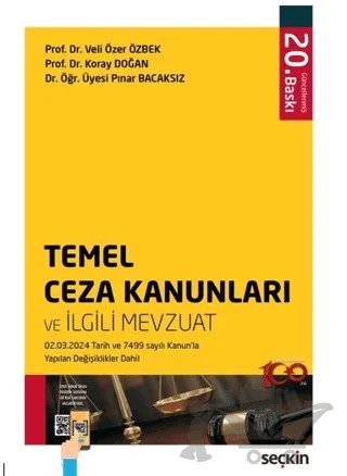 Temel Ceza Kanunları ve İlgili Mevzuat – Kolektif – Seçkin Yayıncılık kitap kapağı