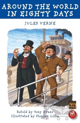 Around The World In Eighty Days – Jules Verne – Kaknüs Genç kitap kapağı