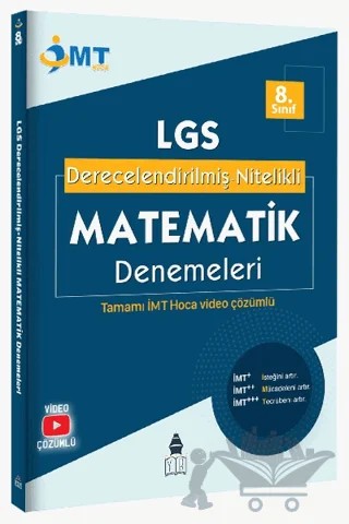 LGS Derecelendirilmiş Nitelikli Matematik Denemeleri – Kolektif – İMT Matematik kitap kapağı