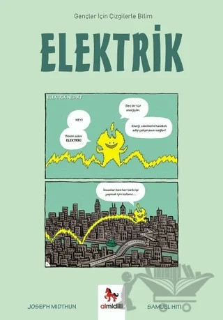 Elektrik - Gençler İçin Çizgilerle Bilim – Joseph Midthun – Almidilli kitap kapağı