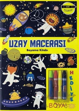 Uzay Macerası Boyama Kitabı - Minik Ressamlar – Kolektif – Doğan Egmont Yayıncılık kitap kapağı
