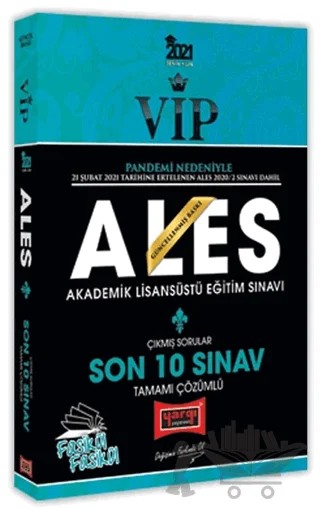 2021 ALES VIP Son 10 Sınav Tamamı Çözümlü Fasikül Çıkmış Sorular – Kolektif – Yargı Yayınevi kitap kapağı